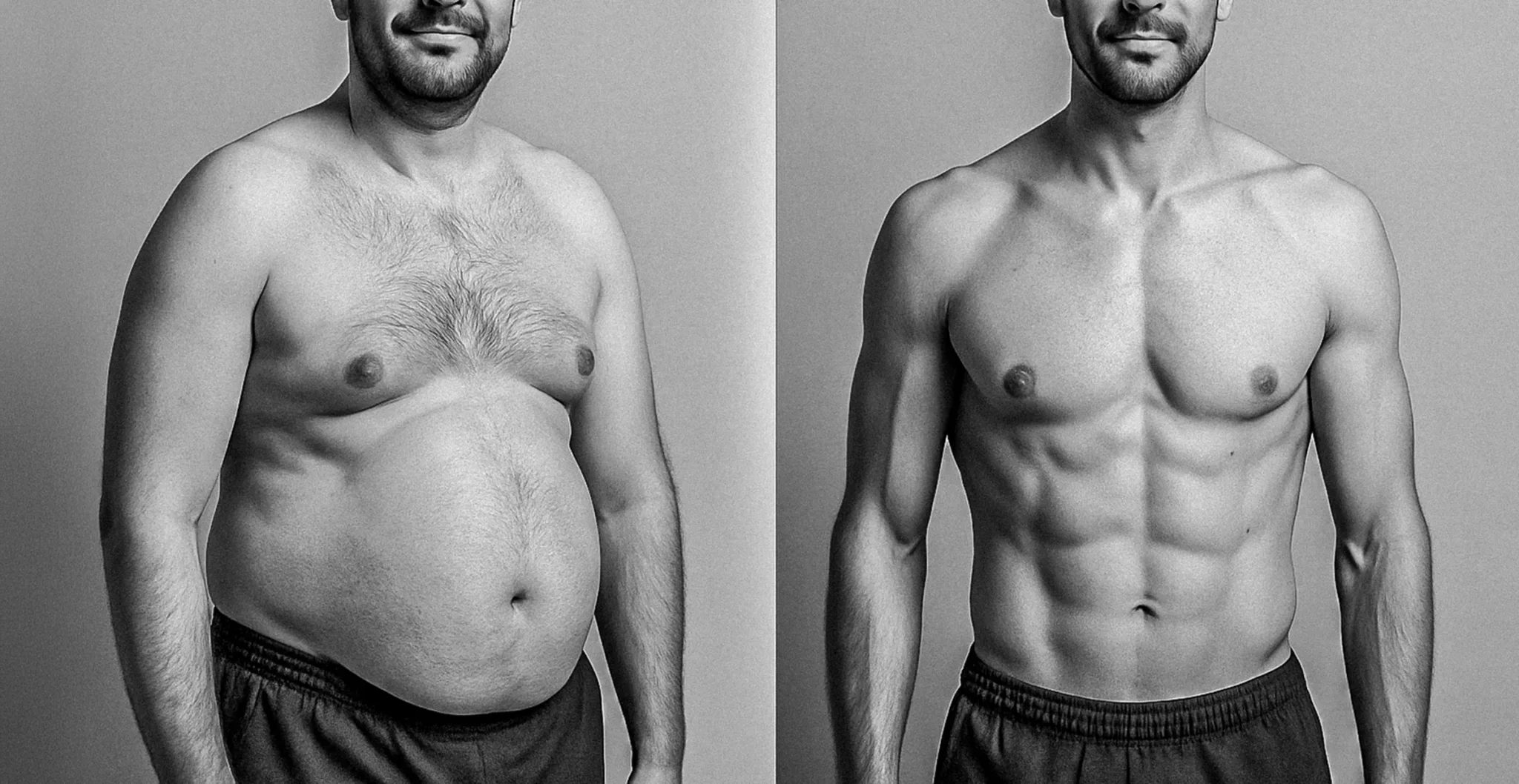 ventre proéminent chez l'homme